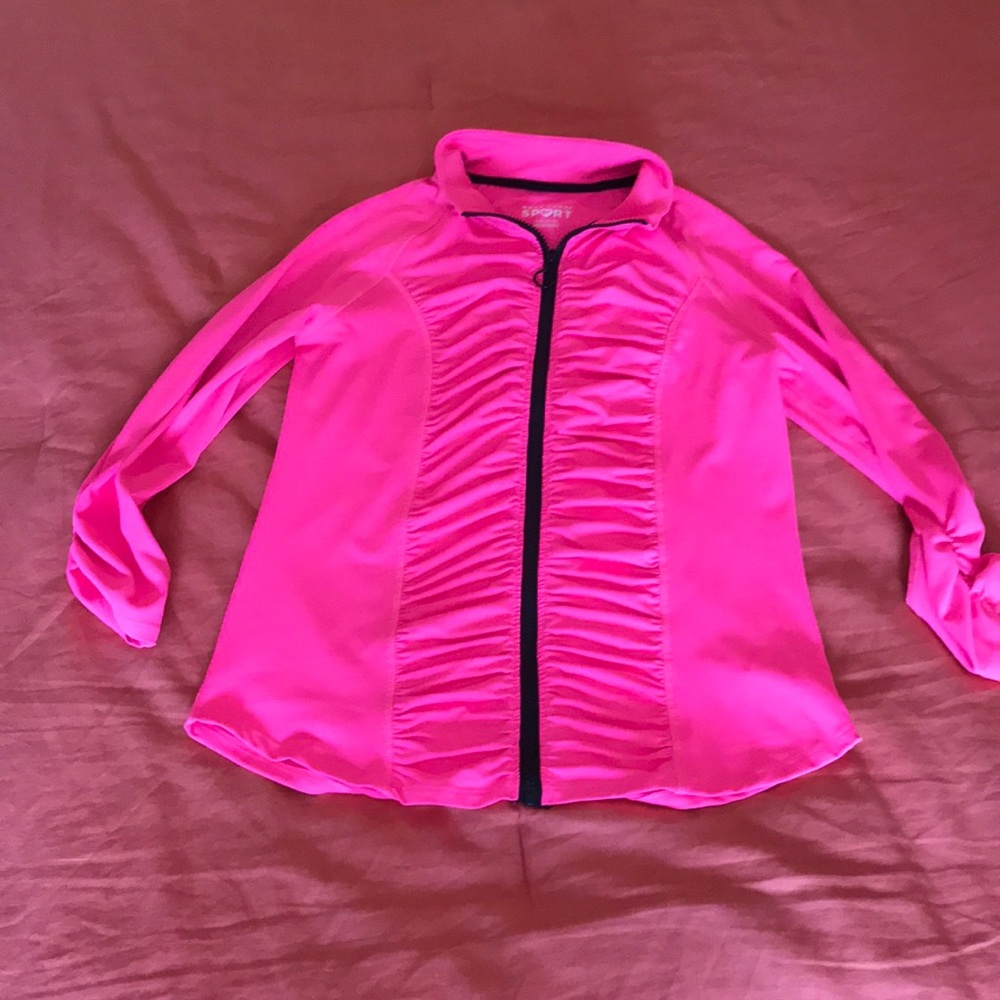 Hot Pink Hard Candy Sport Large Zip up Jacket